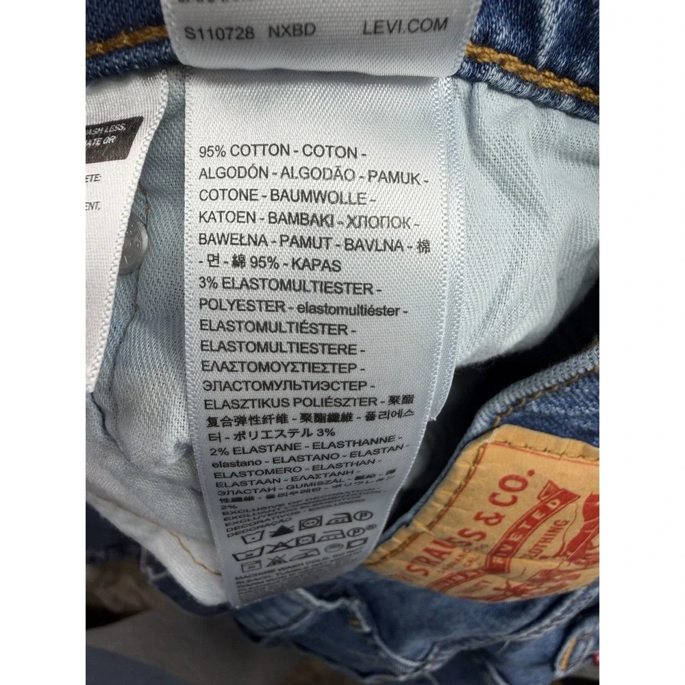 Levis 505 Jeans Men's 34x32‎ Regular Fit Straight Leg Blue Medium Wash